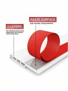 Self-Adhesive Door Bottom Draft Stopper, Soundproof/Dustproof Sealing Strip, Suitable For Door And Window Gaps, Easy To Apply Without Damaging Door Frame, Practical Home Accessory, Perfect For Spring Renovation And Room Remodeling - One Meter - View 3