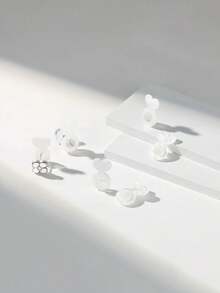 4/8/15 chiếc nút bịt tai bằng cao su, nút bịt tai silicon chống mất và chống dị ứng, thích hợp cho khuyên tai dáng dài, khuyên tai tròn, dái tai và sụn tai. - Nút bịt tai hình trái tim - Xem 5