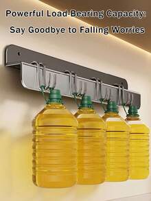 Stainless Steel Wall‑Mounted Knife Storage Rack, No‑Drill Integrated Kitchen Knife Holder. Space‑Saving Wall‑Mounted Design Keeps Countertops Neat Without Wall Damage, Great For Home, Apartment And Rental Kitchen Use. - Multicolor - View 3
