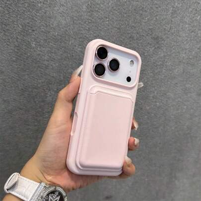 奢华硅胶磁吸无线充电卡槽手机壳，兼容 17 Pro Max、17 Pro、17、16、15、14、13、12、11 Pro Max、16、15、14 Plus，磁吸后盖