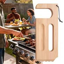 Wooden Grill Scraper, Brush Natural Hardwood BBQ Cleaner, Grill Grate Cleaner For Traeger Grills -  Bristle-Free Grill Cleaning Tool With Pro Series, Ironwood, And Timberline Grills - WOOD - View 8
