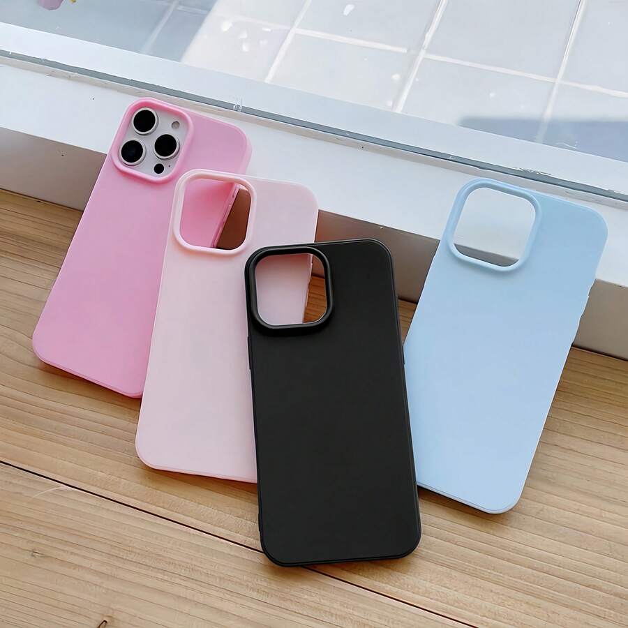 4pcs Vintage Matte Finish Protective Phone Case Set, High Cost Performance - Compatible With Apple 13, 11, 12, 14/14 Pro Max, 15/15 Pro Max, 7/8, X/XS, XR, XS Max, 17, 17 Pro, Air, 17 Pro Max - Multicolor - View 1