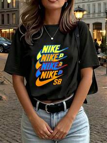 Women T-Shirts - Black - View 4