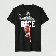 Harry Kane Bootleg T-Shirt For Men - Retro Football Star Graphic Tee, DTF Digital Print, Black Cotton Top, Vintage Urban Style Football Fan Tee, Unisex Loose Fit Short Sleeve Crew Neck Cotton T-Shirt. Blouses. Casual Blouses For Women.  Print.  Print Printed T-Shirt. - 黑色 3 - 查看 7
