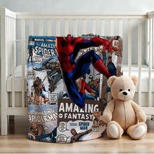 1pc S-Pider-Man Print Blanket,Retro Cartoon Style Throw Blanket,Cartoon Character Printed Blanket,All-Season Universal Nap Blanket,Character Home Decor Blanket,Modern Fashion Gift Suitable For Home Bedroom Bed Sofa Office Lunch Break Cover Picnic Blanket - Nhiều màu - Xem 4