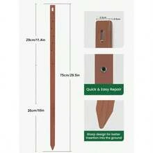 Fence Post Repair Stakes Kit – 75cm 29.5" Heavy Duty Ground Spikes For Broken Or Leaning Timber Posts – 2 Stakes Repair 1 Post - 4 Pcs - View 6