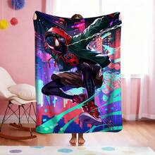 1pc S-Pider-Man Print Blanket,Retro Cartoon Style Throw Blanket,Cartoon Character Printed Blanket,All-Season Universal Nap Blanket,Character Home Decor Blanket,Modern Fashion Gift Suitable For Home Bedroom Bed Sofa Office Lunch Break Cover Picnic Blanket - Nhiều màu - Xem 3