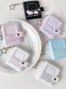 1 chiếc hộp đựng ảnh thẻ mini Small Wings Mini Album, khay sắp xếp ảnh chân dung học sinh, hộp đựng thẻ mini cho fan hâm mộ ngôi sao - Nhiều màu - Xem 4
