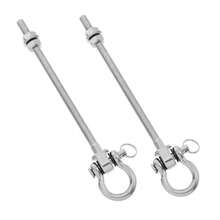 Abaodam 2 Piezas Heavy Duty Stainless Steel Swing Hangers Swivel Hooks For Porch Chair Hammock Punching Bag Wood Steel Beam Mount - Pago - Ver 8
