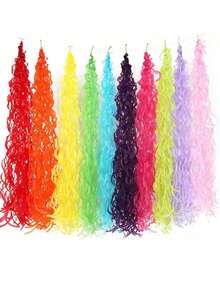 Rainbow Swirl Tassel Decor - Suitable For Classroom, Ceiling And Party Decoration, Birthday Balloon Honeycomb Lanterns, Halloween Decor, Christmas Decor, Classroom Decoration, Festival Tassels, Colorful Swirls, Durable - Multicolor - View 3