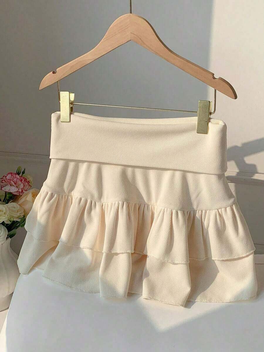 Women Skirts - Apricot - View 1