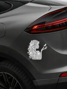 Beautiful Butterfly Car Decal – Sparkling Decorative Sticker For Cars, Window & Glass Decal, Ladies' Sticker, Butterfly Pattern, Car Body & Rear Decal, Cartoon Sticker, Laptop Sticker, Motorcycle Sticker - A - View 1