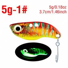 1PC Luminous Metal VIB Fishing Bait 3D Eyes Realistic Simulation Skin Sinking Hard Lure For Fresh Saltwater - V018 - View 30