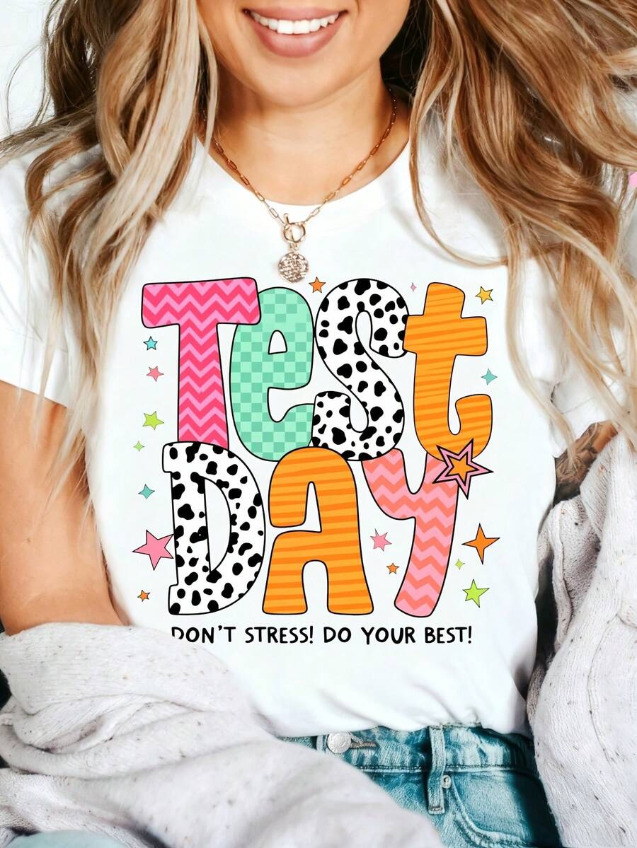 Heartfelt Teacher Appreciation Graphic T-Shirt 100% Cotton Oversized Soft Breathable Casual Crewneck Short Sleeve Top Thank You Teacher Best Teacher Teacher's Day Educator Gift Cute Teachers