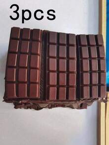 NeeDoh 1/3/5 peças Brinquedo de apertar com rebote lento e aroma de chocolate - Brinquedo sensorial realista de comida para alívio do stress, adequado para adultos, material TPR, chocolate colecionável fofo, pequeno presente de aniversário e presente surpresa, brinquedo sensorial, brinquedo para alívio do stress, enchimento de saco de lembrancinhas de festa, brinquedo de apertar Taba, brinquedo de viagem - 5 peças - Ver 4