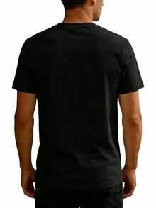 Men's Plus Size T-Shirt With Angry Duck Video Game Design - Funny Black T-Shirt With Yellow Duck Wearing Headphones And Controller - Perfect Gift For Gamers And Video Game Enthusiasts - 黑色 - 查看 5