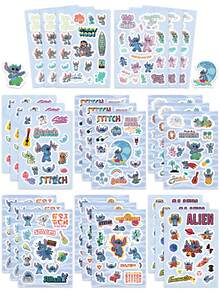 Disney | 8 Tờ Hình Dán Chủ Đề Kỳ Nghỉ Hè Lilo & Stitch Hình Người Ngoài Hành Tinh Hoạt Hình Dễ Thương, Hình Dán Tự Làm Sổ Lưu Niệm, Hình Dán PVC Dùng Cho Sổ Nhật Ký, Sổ Kế Hoạch, Máy Tính Xách, Bình Nước, Hoàn Hảo Cho Quà Tặng Sinh Nhật, Thiệp Chúc Mừng Ngày Lễ & Đồ Dùng Văn Phòng Học - 1 Set - Xem 5