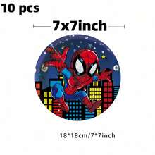 Hasbro Superhero Children's Birthday Party Decorations, Includes Banner, Paper Plates, Napkins, Tablecloth, Utensils And Other Party Decor Items - Multicolor - View 11