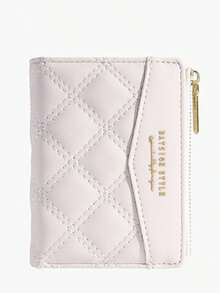 BATSIOE 2026 Cartera Corta para Mujer con Bordado, Conexión TPU, Porta Tarjetas de Identificación de Estudiante, Monedero, Bolso Minimalista, Estuche para Tarjetas - Albaricoque - Ver 6