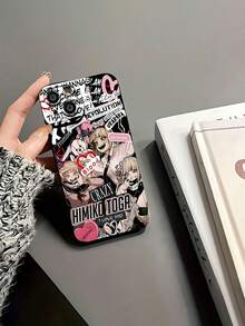 Pink And Black Himiko Toga Yandere Love Phone Case. Compatible With Apple, , , And Honor Phones. Made Of TPU Silicone, They Offer Protection Against Bumps And Drops. Great Gift For Mom. - 黑色 - 查看 5