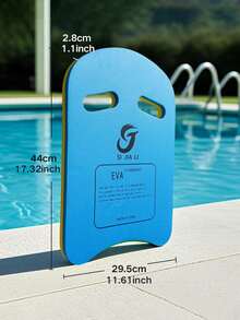 1/2pcs Swim Kickboard With Handle, Professional Swimming Training Board, Universal Design With Handle Kickboard, U-Shaped High Buoyancy EVA Foam Swimming Training Board, Non-Slip Swimming Learning Aid, Suitable For Beginners And All Swimmers - Multicolor - View 3