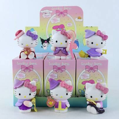  Hộp bí ẩn Sanrio chủ đề Chiêm tinh học, trang trí theo chủ đề Hello Kitty, bao gồm mô hình nhân vật bằng nhựa phiên bản tiếng Trung, thích hợp làm quà tặng tựu trường, Halloween, quà tặng ngày lễ - Món quà hoàn hảo cho người hâm mộ Sanrio.