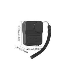 Estuche protector portátil para Osmo Nano, negro, de material plástico, protege el lente y la pantalla del Nano, con cordón ajustable | Protección integral de 2 en 1 | Montaje y desmontaje rápidos | Con 2 almohadillas suaves incorporadas | Compacto, portátil y de fácil almacenamiento | Accesorios fotográficos esenciales para viajes de vacaciones - Ver 8