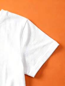 Women's 100% Cotton T-Shirt - Work Harder, Be Stronger - Suitable For The Office, Casual Daily Wear And Team-Building Activities - Breathable And Sweat-Wicking - Excellent Gift For Family And Business - Essential For Labor Day And Other Special Occasions. - 白色 - 查看 4
