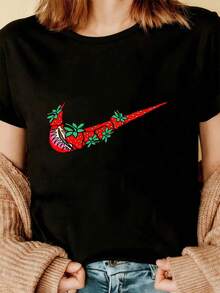 Women T-Shirts - Black - View 3