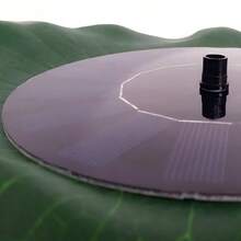 Solar Powered Floating Lotus Leaf Fountain, Outdoor Water Pump, Suitable For Bird Bath And Pond, Comes With Interchangeable Nozzles, Automatically Sprays Water In Sunlight, Suitable For Garden Decor, Bird Bath, Garden, Pond, Fish Tank, Aquarium, Swimming Pool And Outdoor Standalone Floating Solar Fountain Water Pump. Waterproof. - Multicolor - View 9