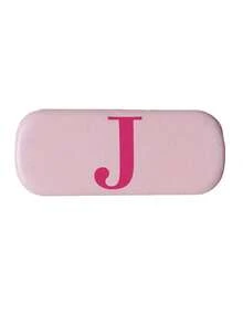 粉色 A-Z 字母印花眼鏡盒，可愛實用，可收納時尚眼鏡，時尚便攜，女性與女孩的完美生日/伴娘/聖誕禮物選擇。輕巧耐用，適合日常使用，可容納大多數眼鏡與時尚眼鏡。優雅粉色搭配吸睛字母圖案設計，送給親友的絕佳個性化配件禮物。 - 彩色 - 查看 15
