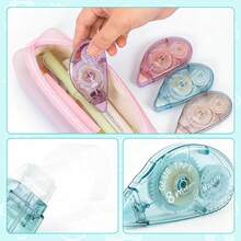 4Pcs Correction Tape 8m Length 8mm Width, White Out Tape With Eraser Function, School Supplies For College & Office, Handwriting Correction Roller (Random Color) - 4 cái - Xem 9