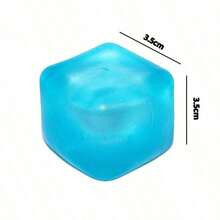 1pc Schylling Need Nice Oh Cube, Stress Relief Squeeze Toy For Teens & Adults, Malt Candy 4-Color Slow Rebound Square Cube Toy, Birthday/Holiday Gift - Square (blue) - View 12