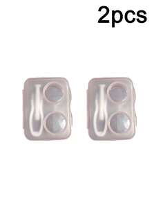 1/2/Pcs Retro Chic Candy-Colored Mini Contact Lens Case Colorful Contact Lens Case Kit With Mirror Compact, Portable Soak Storage Kit Eye Contacts For Eyes Colored,Holiday Essentials,Travel Essentials,Cheap,Festival Essentials,Essentials - Multicolor - View 13