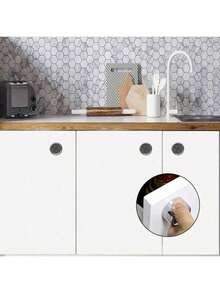 3/1pc Rak Handuk Dapur, Tempat Handuk Teh, Rak Handuk Tangan dengan Perekat Hisap untuk Kamar Mandi, Kait Kain Lap Piring, Rak Handuk Bulat yang Dipasang di Dinding untuk Kamar Mandi, Dapur, Dinding Rumah, Lemari, Garasi, Tidak Perlu Pengeboran - MultiWarna - View 5