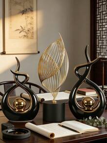 1件現代樹脂雕塑裝飾品，桌面裝飾，家居裝飾，客廳餐廳咖啡桌中心裝飾，現代農舍風格，適用於客廳、廚房、壁爐、臥室、餐桌、辦公室極簡裝飾，花瓶裝飾，現代家居客廳臥室裝飾，中心裝飾，母親節禮物，畢業禮物，婚禮裝飾，節日裝飾 - 彩色 - 查看 8
