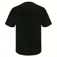 Angel Dust Anime Print Cotton T-Shirt, Casual Summer Fashion For Men And Women, Short Sleeve Couple Outfit (1) - 黑色 - 查看 5