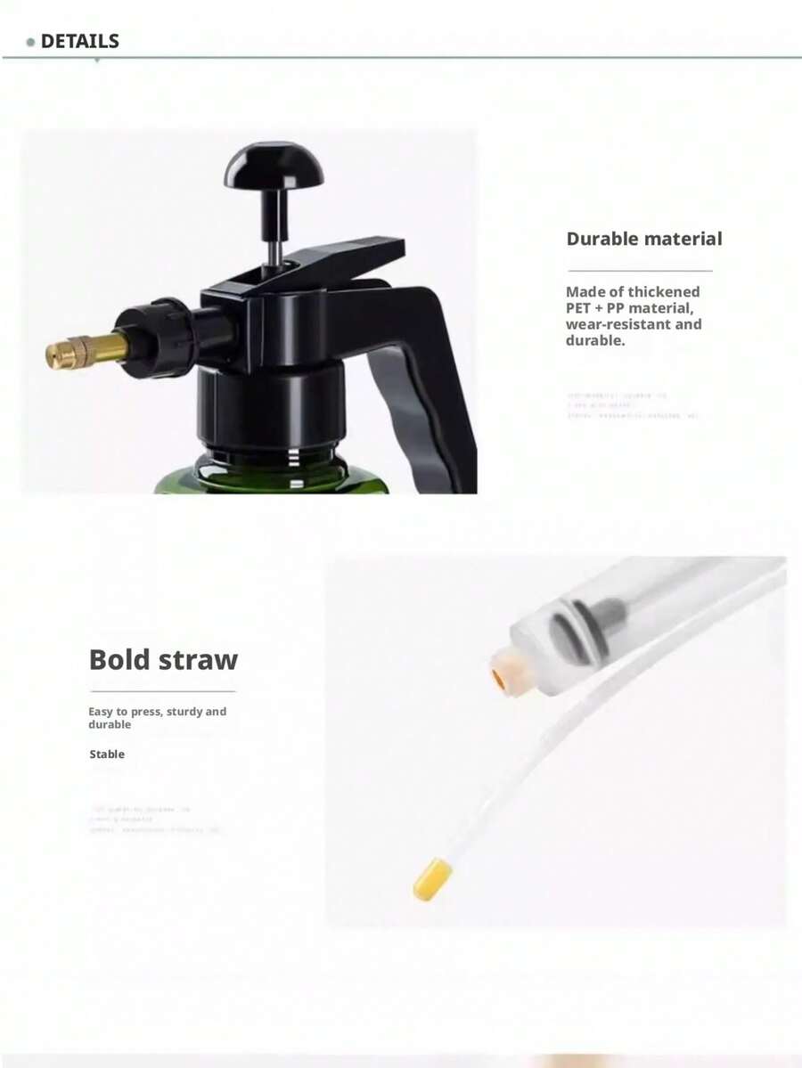 Pressure Spray Bottle, Handheld Pump Sprayer For Plants & Cleaning - Water Bottle/sprayer/shower Head - View 1
