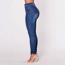 Women's Slimming Stretch Denim Jeans - Medium Blue - View 4