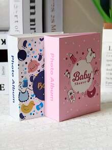 6 Inch Photo Album, 100 Pages, Cute Baby Theme Design, Perfect Gift For Birthday, Christmas - Multicolor - View 5