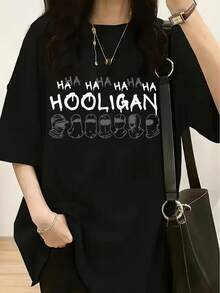 La ropa de mujer a se puede usar en todas las estaciones, reflejando la cultura más reciente del álbum (Hooligan), que representa una identidad rebelde que se opone a la autoridad. En el contexto de las , se le quitado sus connotaciones violentas, convirtiéndose en un símbolo moderno que expresa una actitud "cool, anti-mainstream y no convencional". Es una camisa elegante adecuada para fiestas. - Negro - Ver 1