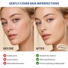 danche Collagen CC Cushion Foundation, Hydrating High Coverage Base Makeup, Naturally Evens Skin Tone Covers Redness Pores Acne Marks, Lightweight Fit Daily Makeup, Portable Design With Replacement Refill, 2 Shades Ivory Natural For Different Skin Tones - Multicolor - View 7