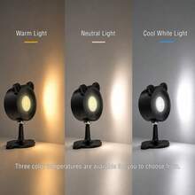 1/2 Pack Rechargeable Magnetic Wall Lamp, Touch & Remote Control LED Reading Light, 3 Color Modes, Dimmable And 360° Rotatable, Suitable For Bedroom And Bedside - Multicolor - View 4