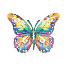Creative New Acrylic Butterfly Home & Outdoor Wall Hanging Decor Crafts - Multicolor - View 2