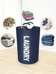Extra Large Foldable Laundry Basket With Sturdy Aluminum Alloy Frame And Stable Leg Support, Fabric Laundry Hamper With Handles, Portable And Collapsible Design For Easy Storage, Suitable For Home, Dorm, Bathroom, Laundry Room, Large Families And Apartments, Waterproof Laundry Bag, Clothes Storage Organizer Bag, Travel Essential - Multicolor - View 4
