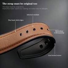 1PC PU Leather Watch Band Compatible With Samsung Galaxy Watch 8 Watch 8 Classic Replacement Strap - Galaxy Watch 8/Watch 8 Classic - View 4