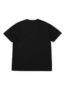 Men's Short Sleeve T-Shirts 2026 Men's Graphic T-Shirt - Elegant Retro Style, Soft And Breathable, 100% Polyester Fiber, Eye-Catching Design, Round Neck, Short Sleeve, Summer T-Shirt, Urban Clothing By . Streetwear Clothing - Black - View 2