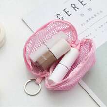 Hanging 3D Mesh Bag, Coin & Key Pouch, Makeup Sponge Dust Cover Storage Bag, Compact Cosmetic Organizer Pouch - Multicolor - View 4