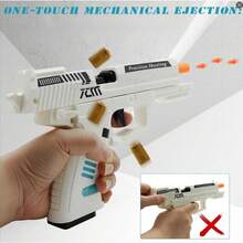 Automatic Pull-Back Toy Gun Model - Realistic Shell Ejection, Durable Construction, Authentic Replica - The Ideal Gift - Perfect For Cosplay, Display, And Party Games - Sets - View 6