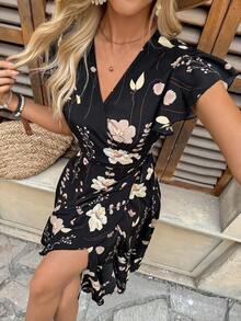 Women Midi Dresses - Black - View 3